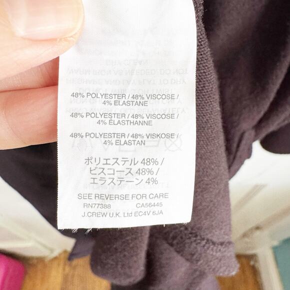 J. Crew Tie Front Long Line Cardigan Black Size Large L Closet Staple H9759 - Picture 8 of 9